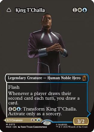 King T'Challa (Borderless) (0373) (373) [Marvel Super Heroes] foil - Deck Out Gaming