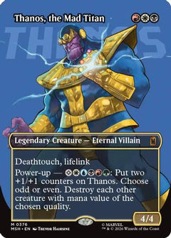 Thanos, the Mad Titan (Borderless) (0367) (376) [Marvel Super Heroes] foil - Deck Out Gaming
