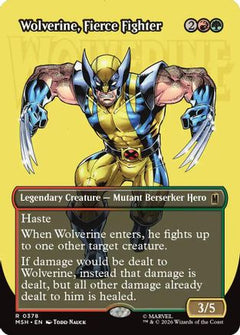 Wolverine, Fierce Fighter (Borderless) (378) [Marvel Super Heroes] - Deck Out Gaming