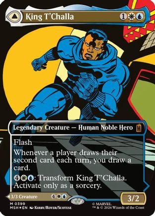King T'Challa (Borderless) (0399) (399) [Marvel Super Heroes] foil - Deck Out Gaming