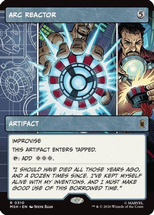 Arc Reactor (Borderless) (310) [Marvel Super Heroes] foil - Deck Out Gaming