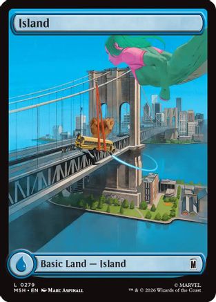 Island (0279) (279) [Marvel Super Heroes] foil - Deck Out Gaming
