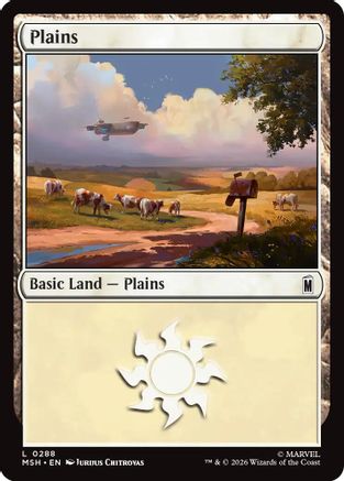 Plains (0288) (288) [Marvel Super Heroes] - Deck Out Gaming