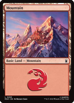 Mountain (0293) (293) [Marvel Super Heroes] foil - Deck Out Gaming
