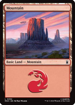 Mountain (0294) (294) [Marvel Super Heroes] - Deck Out Gaming