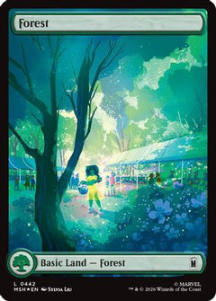 Forest (0442) (Surge Foil) (442) [Marvel Super Heroes] foil - Deck Out Gaming