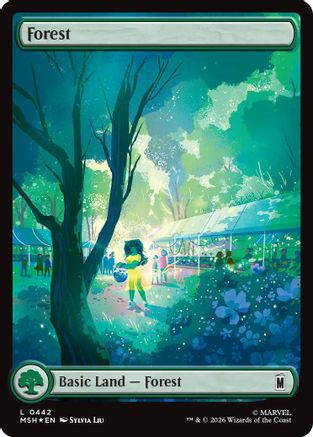 Forest (0442) (Surge Foil) (442) [Marvel Super Heroes] foil - Deck Out Gaming