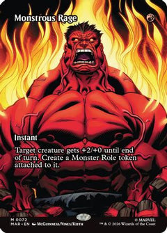 Monstrous Rage (Borderless) (72) [Marvel Universe Eternal-Legal] foil - Deck Out Gaming