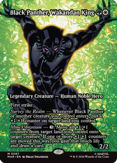 Black Panther, Wakandan King (Borderless) (87) [Marvel Universe Eternal-Legal] - Deck Out Gaming