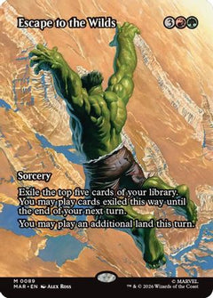 Escape to the Wilds (Borderless) (89) [Marvel Universe Eternal-Legal] - Deck Out Gaming