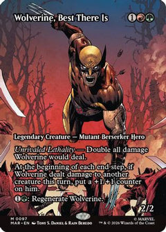 Wolverine, Best There Is (Borderless) (97) [Marvel Universe Eternal-Legal] foil - Deck Out Gaming