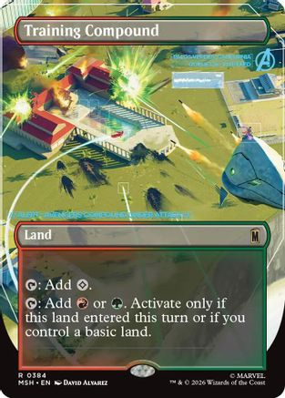 Training Compound (Borderless) (384) [Marvel Super Heroes] foil - Deck Out Gaming