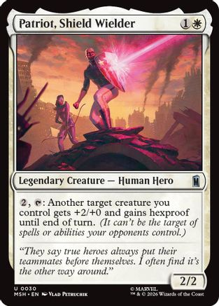 Patriot, Shield Wielder (30) [Marvel Super Heroes] - Deck Out Gaming