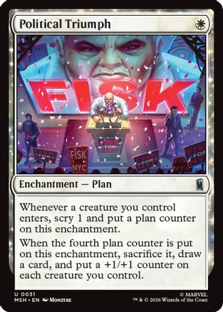 Political Triumph (31) [Marvel Super Heroes] foil - Deck Out Gaming