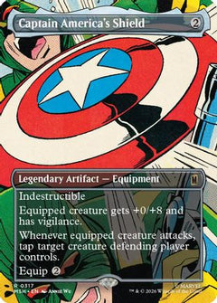 Captain America's Shield (Borderless) (0317) (317) [Marvel Super Heroes] - Deck Out Gaming