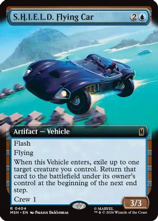 S.H.I.E.L.D. Flying Car (Extended Art) (404) [Marvel Super Heroes] - Deck Out Gaming