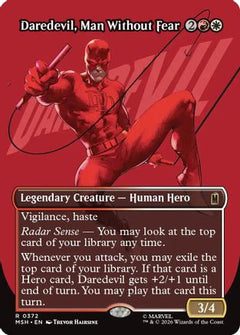 Daredevil, Man Without Fear (Borderless) (0372) (372) [Marvel Super Heroes] - Deck Out Gaming