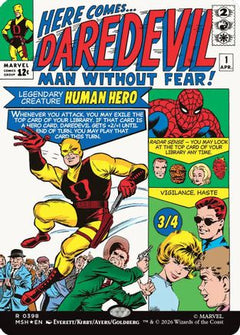 Daredevil, Man Without Fear (Borderless) (0398) (398) [Marvel Super Heroes] foil - Deck Out Gaming
