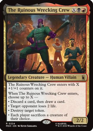 The Ruinous Wrecking Crew (224) [Marvel Super Heroes] foil - Deck Out Gaming