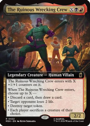 The Ruinous Wrecking Crew (Extended Art) (422) [Marvel Super Heroes] - Deck Out Gaming