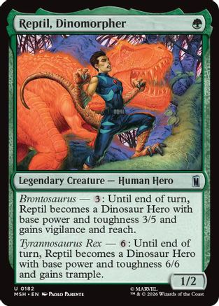 Reptil, Dinomorpher (182) [Marvel Super Heroes] foil - Deck Out Gaming