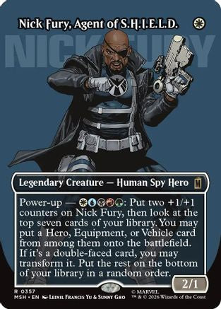 Nick Fury, Agent of S.H.I.E.L.D. (Borderless) (0357) (357) [Marvel Super Heroes] foil - Deck Out Gaming