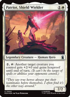 Patriot, Shield Wielder (Surge Foil) (444) [Marvel Super Heroes] foil - Deck Out Gaming