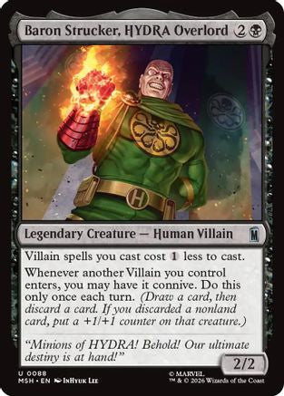Baron Strucker, HYDRA Overlord (88) [Marvel Super Heroes] foil - Deck Out Gaming