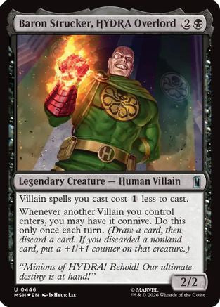 Baron Strucker, HYDRA Overlord (Surge Foil) (446) [Marvel Super Heroes] foil - Deck Out Gaming
