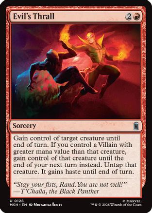 Evil's Thrall (128) [Marvel Super Heroes] - Deck Out Gaming