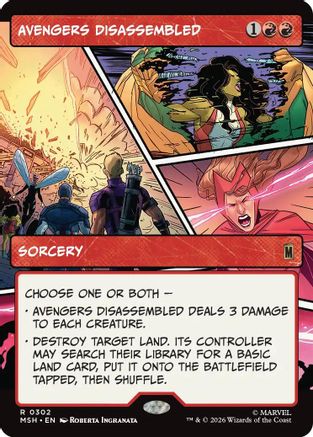 Avengers Disassembled (Borderless) (302) [Marvel Super Heroes] - Deck Out Gaming