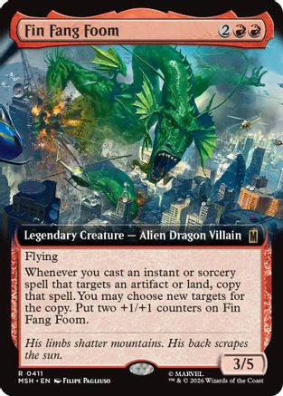 Fin Fang Foom (Extended Art) (411) [Marvel Super Heroes] - Deck Out Gaming