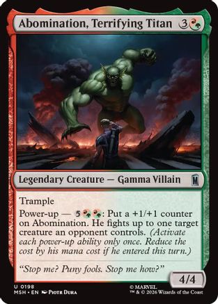 Abomination, Terrifying Titan (198) [Marvel Super Heroes] - Deck Out Gaming