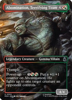 Abomination, Terrifying Titan (Borderless) (333) [Marvel Super Heroes] - Deck Out Gaming