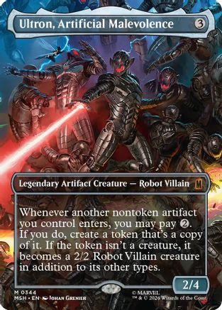 Ultron, Artificial Malevolence (Borderless) (0344) (344) [Marvel Super Heroes] - Deck Out Gaming