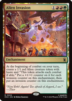 Alien Invasion (200) [Marvel Super Heroes] foil - Deck Out Gaming