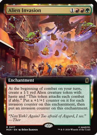 Alien Invasion (Extended Art) (417) [Marvel Super Heroes] - Deck Out Gaming