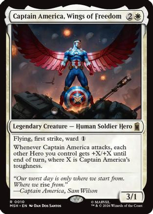 Captain America, Wings of Freedom (10) [Marvel Super Heroes] foil