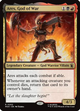 Ares, God of War (202) [Marvel Super Heroes] foil - Deck Out Gaming