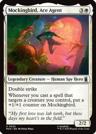 Mockingbird, Ace Agent (22) [Marvel Super Heroes] foil - Deck Out Gaming