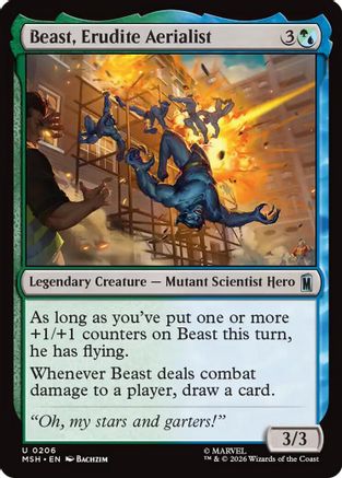 Beast, Erudite Aerialist (206) [Marvel Super Heroes] - Deck Out Gaming