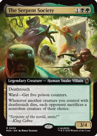 The Serpent Society (Extended Art) (424) [Marvel Super Heroes] - Deck Out Gaming