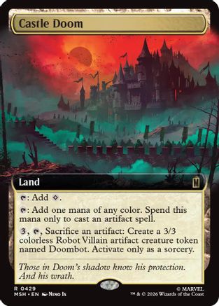 Castle Doom (Extended Art) (429) [Marvel Super Heroes] foil - Deck Out Gaming