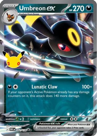 Umbreon ex (92) [ME: 30th Celebration] Holofoil