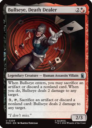 Bullseye, Death Dealer (209) [Marvel Super Heroes] foil - Deck Out Gaming