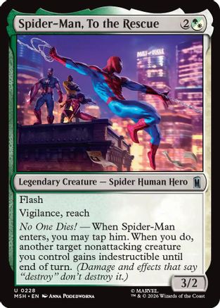 Spider-Man, To the Rescue (228) [Marvel Super Heroes] foil
