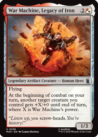 War Machine, Legacy of Iron (238) [Marvel Super Heroes] foil - Deck Out Gaming