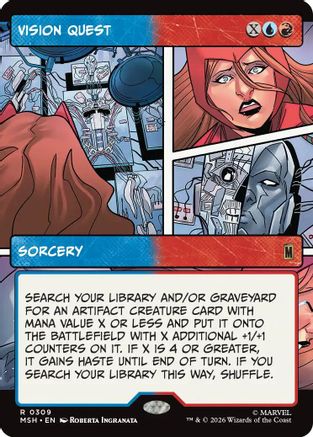 Vision Quest (Borderless) (309) [Marvel Super Heroes] foil - Deck Out Gaming