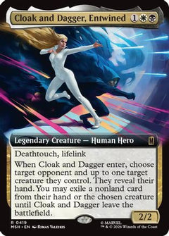 Cloak and Dagger, Entwined (Extended Art) (419) [Marvel Super Heroes] foil - Deck Out Gaming