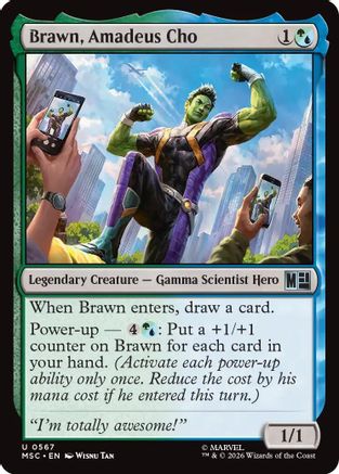 Brawn, Amadeus Cho (567) [Marvel Super Heroes] - Deck Out Gaming